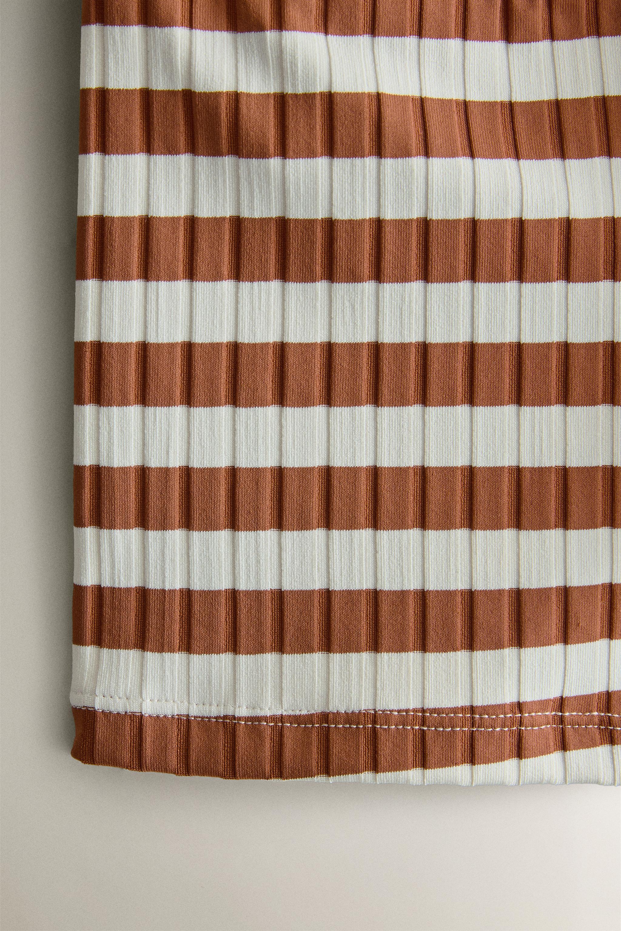 KIDS’ STRIPED BERMUDA BEACH SWIMSUIT